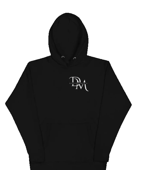 Dearinger Media black unisex hoodie
